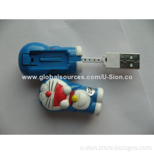 Customized Cartoon Plastic USB Flash Drive, Promotional Gifts or Collections, OEM Orders are Welcome